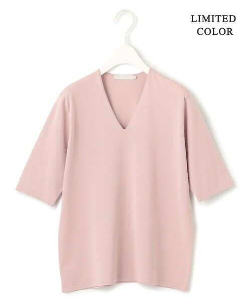 L size ONWARD(大きいサイズ) / エルサイズオンワード ニット・セーター | 【洗える】シンセティックハイゲージ 半袖ニット | 詳細15