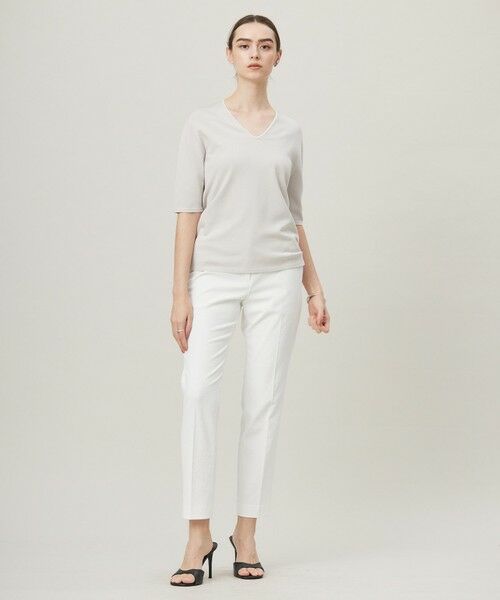 L size ONWARD(大きいサイズ) / エルサイズオンワード ニット・セーター | 【洗える】シンセティックハイゲージ 半袖ニット | 詳細16