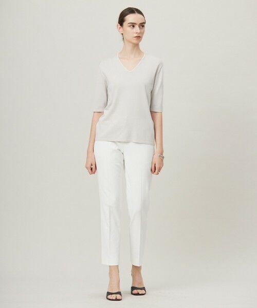 L size ONWARD(大きいサイズ) / エルサイズオンワード ニット・セーター | 【洗える】シンセティックハイゲージ 半袖ニット | 詳細17