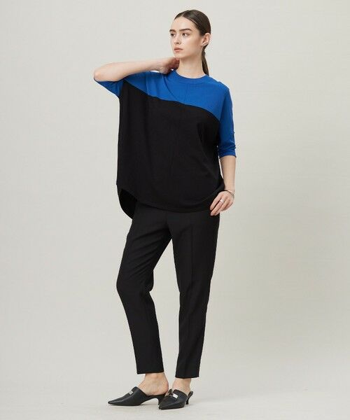 L size ONWARD(大きいサイズ) / エルサイズオンワード ニット・セーター | 【人気のため新色追加・接触冷感・UVカット・洗える】 VIS/NYハイゲージ プルオーバー | 詳細2