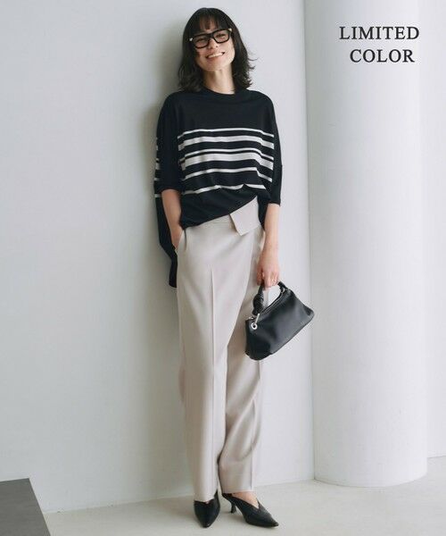 L size ONWARD(大きいサイズ) / エルサイズオンワード ニット・セーター | 【人気のため新色追加・接触冷感・UVカット・洗える】 VIS/NYハイゲージ プルオーバー | 詳細7