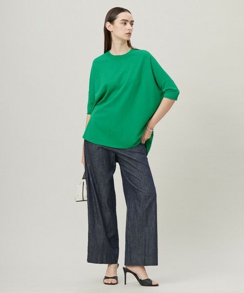 L size ONWARD(大きいサイズ) / エルサイズオンワード ニット・セーター | 【人気のため新色追加・接触冷感・UVカット・洗える】 VIS/NYハイゲージ プルオーバー | 詳細16