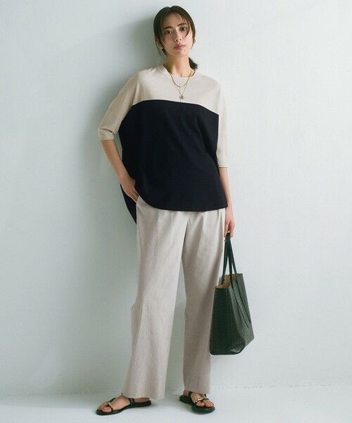 L size ONWARD(大きいサイズ) / エルサイズオンワード ニット・セーター | 【人気のため新色追加・接触冷感・UVカット・洗える】 VIS/NYハイゲージ プルオーバー | 詳細24