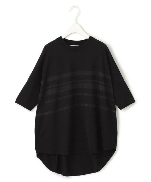 L size ONWARD(大きいサイズ) / エルサイズオンワード ニット・セーター | 【接触冷感・洗える】 VIS/NYハイゲージ シアーボーダープルオーバー | 詳細2