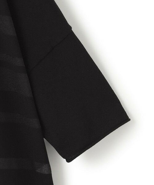 L size ONWARD(大きいサイズ) / エルサイズオンワード ニット・セーター | 【接触冷感・洗える】 VIS/NYハイゲージ シアーボーダープルオーバー | 詳細5