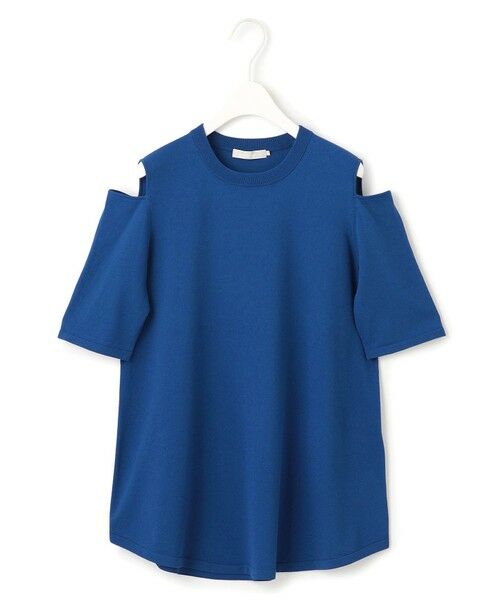 L size ONWARD(大きいサイズ) / エルサイズオンワード ニット・セーター | 【接触冷感・UVカット・洗える】 VIS/NYハイゲージ デザインプルオーバー | 詳細4