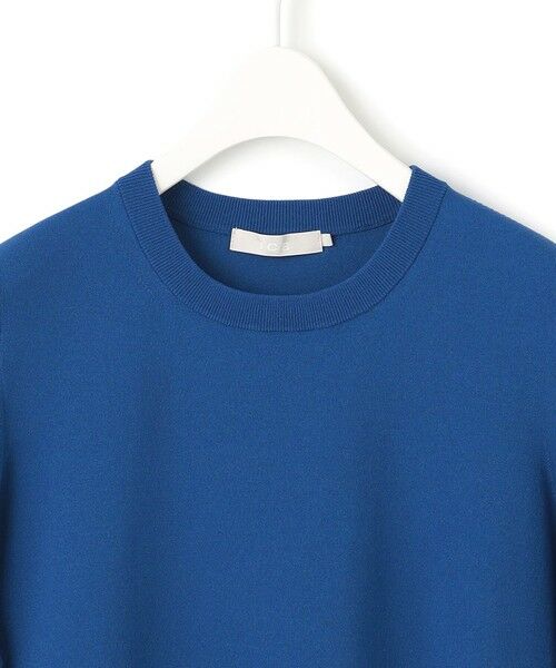 L size ONWARD(大きいサイズ) / エルサイズオンワード ニット・セーター | 【接触冷感・UVカット・洗える】 VIS/NYハイゲージ デザインプルオーバー | 詳細6