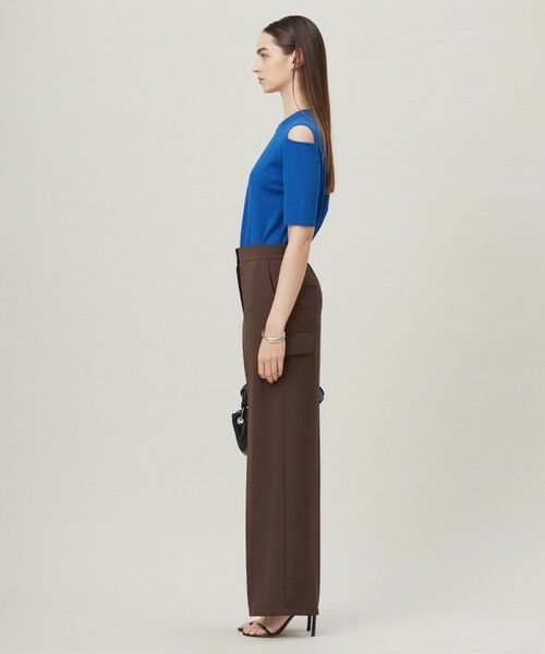 L size ONWARD(大きいサイズ) / エルサイズオンワード ニット・セーター | 【接触冷感・UVカット・洗える】 VIS/NYハイゲージ デザインプルオーバー | 詳細2