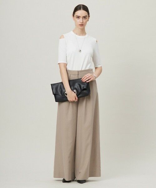 L size ONWARD(大きいサイズ) / エルサイズオンワード ニット・セーター | 【接触冷感・UVカット・洗える】 VIS/NYハイゲージ デザインプルオーバー | 詳細14