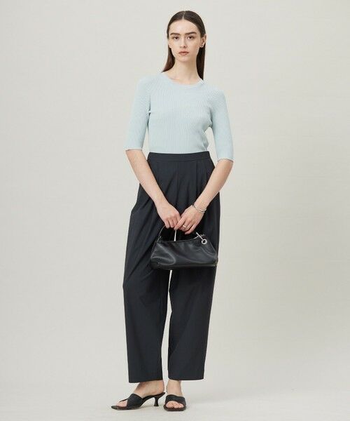 L size ONWARD(大きいサイズ) / エルサイズオンワード ニット・セーター | 【洗える】ハイゲージリブベーシック プルオーバーニット | 詳細1