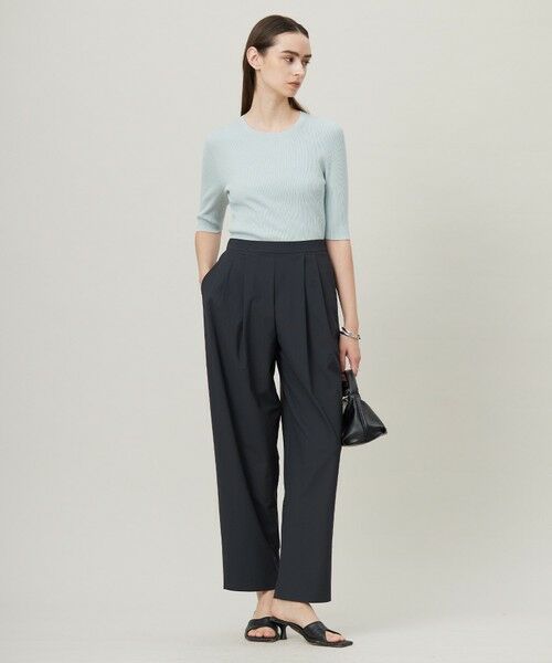 L size ONWARD(大きいサイズ) / エルサイズオンワード ニット・セーター | 【洗える】ハイゲージリブベーシック プルオーバーニット | 詳細2