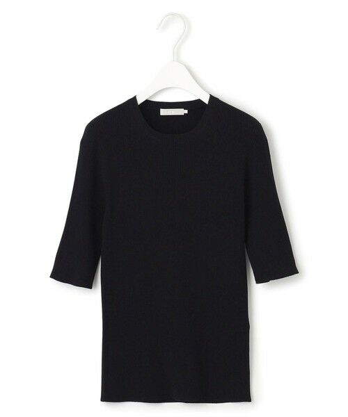 L size ONWARD(大きいサイズ) / エルサイズオンワード ニット・セーター | 【洗える】ハイゲージリブベーシック プルオーバーニット | 詳細14