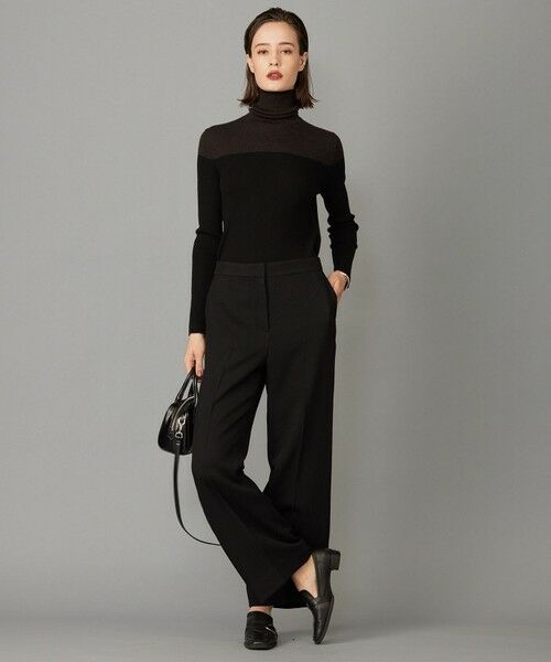 L size ONWARD(大きいサイズ) / エルサイズオンワード ニット・セーター | 【8/26〜9/18期間限定・完全受注生産】エクストラファインメリノニット ハイネックプルオーバー | 詳細8