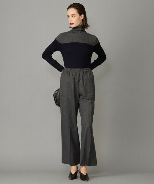 L size ONWARD(大きいサイズ) / エルサイズオンワード ニット・セーター | 【8/26〜9/18期間限定・完全受注生産】エクストラファインメリノニット ハイネックプルオーバー | 詳細12