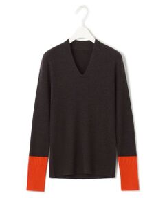 L size ONWARD(大きいサイズ) / エルサイズオンワード ニット・セーター | 【8/26〜9/18期間限定・完全受注生産】エクストラファインメリノニット Vネックプルオーバー