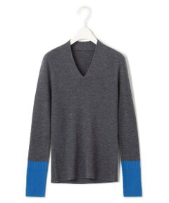 L size ONWARD(大きいサイズ) / エルサイズオンワード ニット・セーター | 【8/26〜9/18期間限定・完全受注生産】エクストラファインメリノニット Vネックプルオーバー
