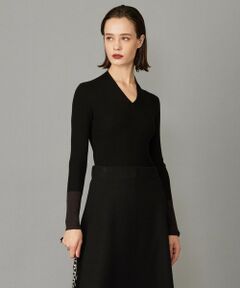 L size ONWARD(大きいサイズ) / エルサイズオンワード ニット・セーター | 【8/26〜9/18期間限定・完全受注生産】エクストラファインメリノニット Vネックプルオーバー