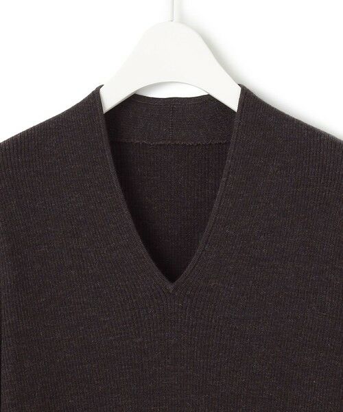 L size ONWARD(大きいサイズ) / エルサイズオンワード ニット・セーター | 【8/26〜9/18期間限定・完全受注生産】エクストラファインメリノニット Vネックプルオーバー | 詳細1