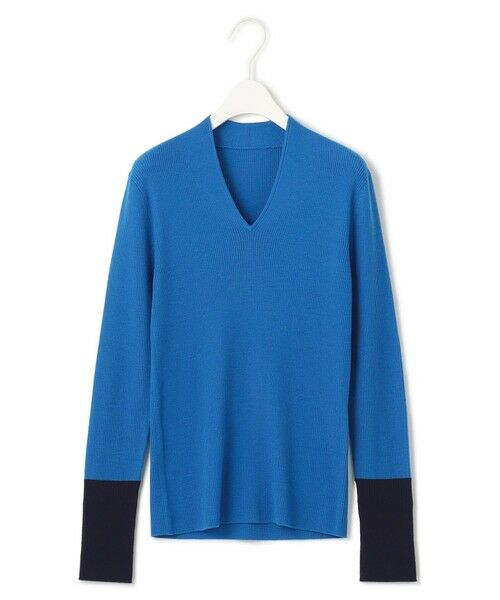 L size ONWARD(大きいサイズ) / エルサイズオンワード ニット・セーター | 【8/26〜9/18期間限定・完全受注生産】エクストラファインメリノニット Vネックプルオーバー | 詳細13