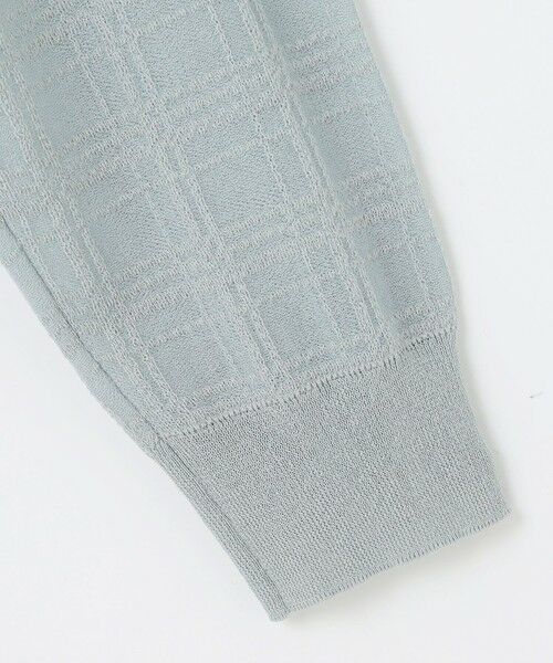 L size ONWARD(大きいサイズ) / エルサイズオンワード カーディガン・ボレロ | 【洗える】SHEER JACQUARD ニット ブルゾン | 詳細11