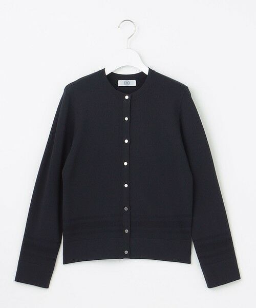 L size ONWARD(大きいサイズ) / エルサイズオンワード カーディガン・ボレロ | 【洗える】RAYON ELITE STRETCH クルーネック カーディガン | 詳細4