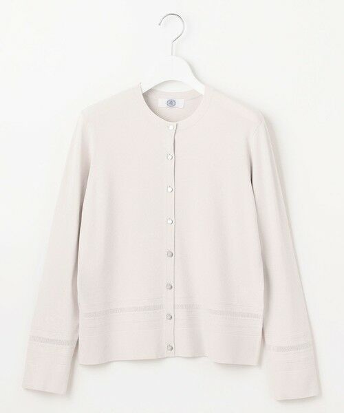 L size ONWARD(大きいサイズ) / エルサイズオンワード カーディガン・ボレロ | 【洗える】RAYON ELITE STRETCH クルーネック カーディガン | 詳細10