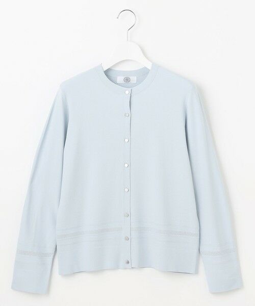 L size ONWARD(大きいサイズ) / エルサイズオンワード カーディガン・ボレロ | 【洗える】RAYON ELITE STRETCH クルーネック カーディガン | 詳細13