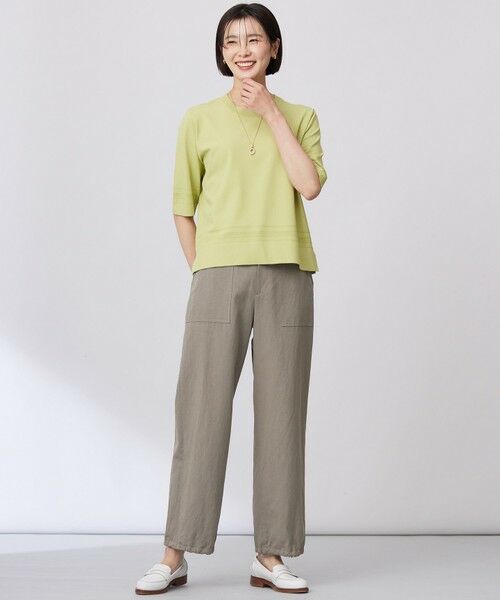 セール】 【洗える】RAYON ELITE STRETCH クルーネック ニット