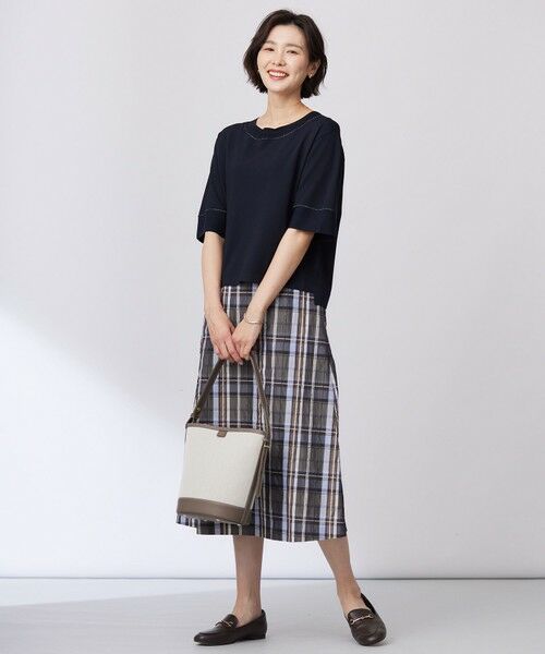 L size ONWARD(大きいサイズ) / エルサイズオンワード ニット・セーター | 【洗える】RAYON ELITE STRETCH ニットT | 詳細20