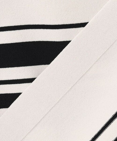 L size ONWARD(大きいサイズ) / エルサイズオンワード ニット・セーター | 【洗える】RAYON ELITE STRETCH ボーダー ニットT | 詳細9