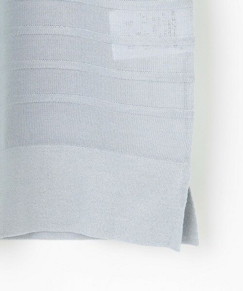 L size ONWARD(大きいサイズ) / エルサイズオンワード ニット・セーター | 【WEB限定・洗える】Vis/Peスパーク シアー ボーダー ニット | 詳細11