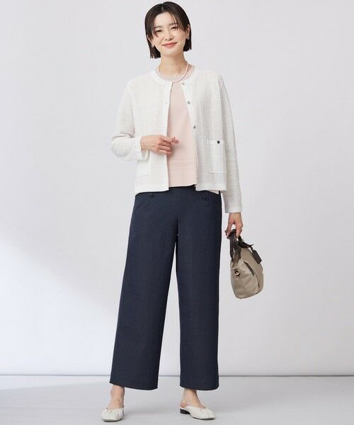 L size ONWARD(大きいサイズ) / エルサイズオンワード ニット・セーター | 【洗える】WINDY JACKET ニット ジャケット | 詳細1