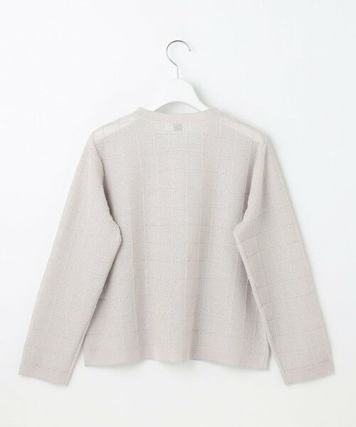 L size ONWARD(大きいサイズ) / エルサイズオンワード ニット・セーター | 【洗える】WINDY JACKET ニット ジャケット | 詳細7