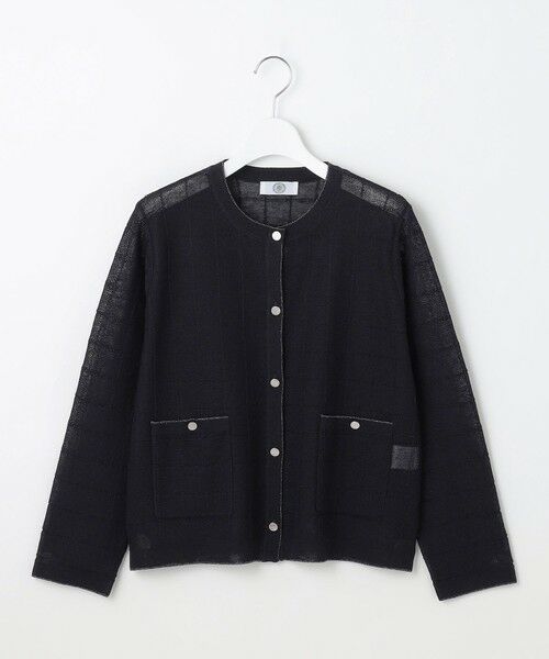 L size ONWARD(大きいサイズ) / エルサイズオンワード ニット・セーター | 【洗える】WINDY JACKET ニット ジャケット | 詳細16