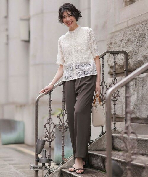 L size ONWARD(大きいサイズ) / エルサイズオンワード タンクトップ | 【WEB限定カラーあり・洗える】FINE SLEEVELESS ニット タンクトップ | 詳細1