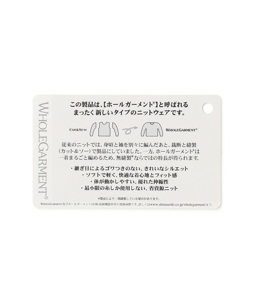 L size ONWARD(大きいサイズ) / エルサイズオンワード ニット・セーター | 【洗える】LINKS WG ホールガーメント ニット | 詳細10
