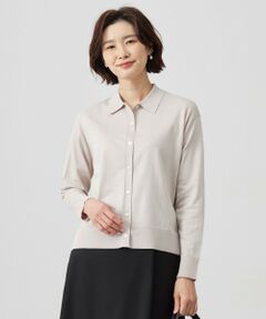 L size ONWARD(大きいサイズ) / エルサイズオンワード ニット・セーター | 【洗える】ニットポロ カーディガン