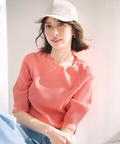 L size ONWARD(大きいサイズ) / エルサイズオンワード ニット・セーター | 【UVカット・洗える】コクーンスリーブ プルオーバー