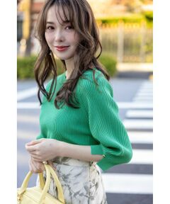 L size ONWARD(大きいサイズ) / エルサイズオンワード ニット・セーター | 【UVカット・洗える】コクーンスリーブ プルオーバー