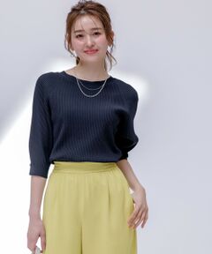 L size ONWARD(大きいサイズ) / エルサイズオンワード ニット・セーター | 【UVカット・洗える】コクーンスリーブ プルオーバー