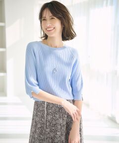 L size ONWARD(大きいサイズ) / エルサイズオンワード ニット・セーター | 【UVカット・洗える】コクーンスリーブ プルオーバー