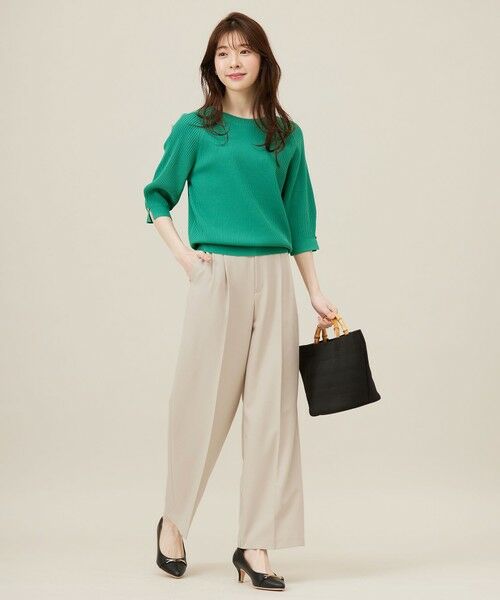 L size ONWARD(大きいサイズ) / エルサイズオンワード ニット・セーター | 【UVカット・洗える】コクーンスリーブ プルオーバー | 詳細10