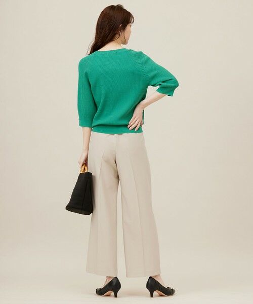 L size ONWARD(大きいサイズ) / エルサイズオンワード ニット・セーター | 【UVカット・洗える】コクーンスリーブ プルオーバー | 詳細12