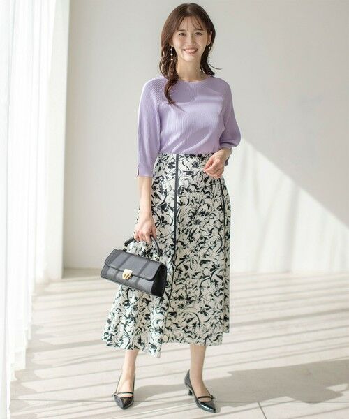 L size ONWARD(大きいサイズ) / エルサイズオンワード ニット・セーター | 【UVカット・洗える】コクーンスリーブ プルオーバー | 詳細20