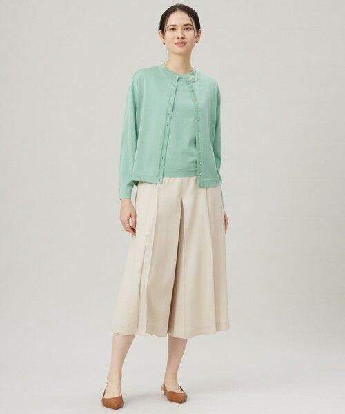 L size ONWARD(大きいサイズ) / エルサイズオンワード カーディガン・ボレロ | 【アンサンブル対応・洗える】アセテートコットン カーディガン | 詳細1