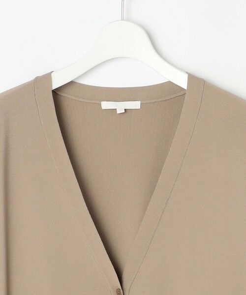 L size ONWARD(大きいサイズ) / エルサイズオンワード カーディガン・ボレロ | 【接触冷感・UVカット・洗える】クレープストレッチニット カーディガン | 詳細8