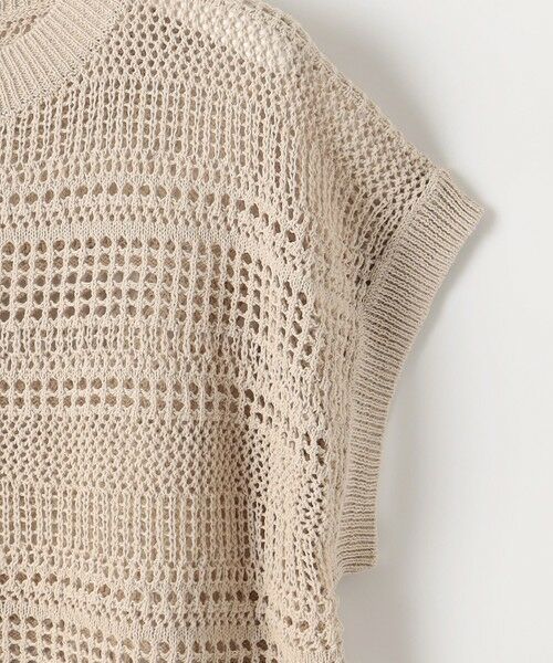 L size ONWARD(大きいサイズ) / エルサイズオンワード ニット・セーター | 【洗える】レーシーリネンコットン ニット | 詳細6