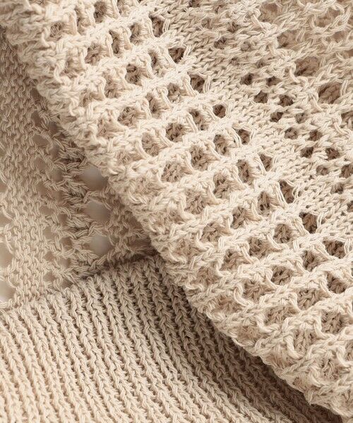 L size ONWARD(大きいサイズ) / エルサイズオンワード ニット・セーター | 【洗える】レーシーリネンコットン ニット | 詳細8