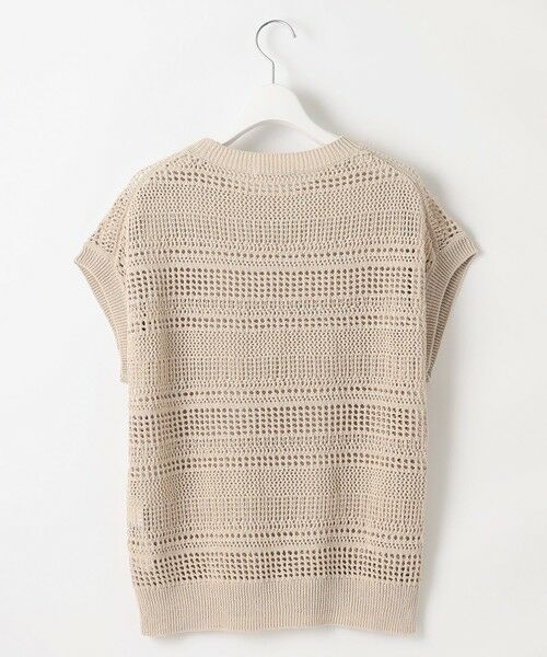 L size ONWARD(大きいサイズ) / エルサイズオンワード ニット・セーター | 【洗える】レーシーリネンコットン ニット | 詳細4