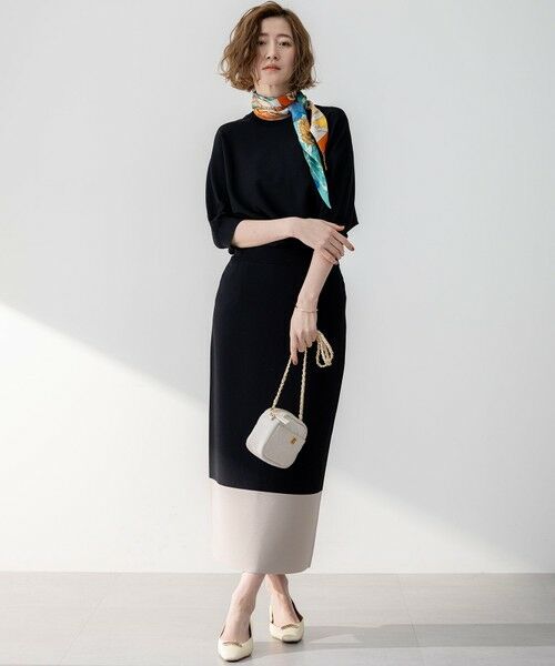 L size ONWARD(大きいサイズ) / エルサイズオンワード ニット・セーター | 【洗える】レーヨンポリエステルストレッチ ドルマン ニット | 詳細5